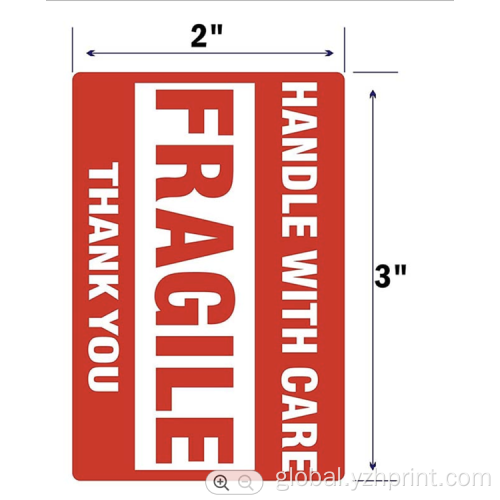 Fragile Sticker Printing Fragile Sticker Labels Customized Fragile Sticker Supplier